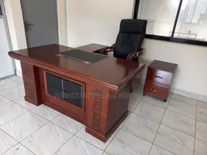 1800mm Mahogany L-Shaped Boss Work Office Desk