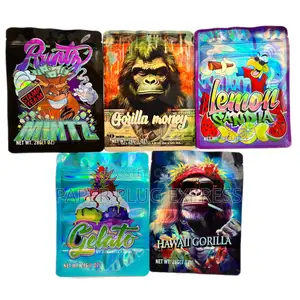 Gorilla Mixed Desings - Mylar Ziplock Smell Proof Bag - 28g (100pcs)