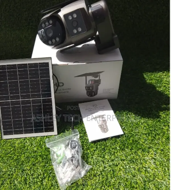 Dual Lens Outdoor Wifi Camera – Solar Powered Ubox