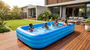 Inflatable Garden Pool for Outdoor Cooling and Fun