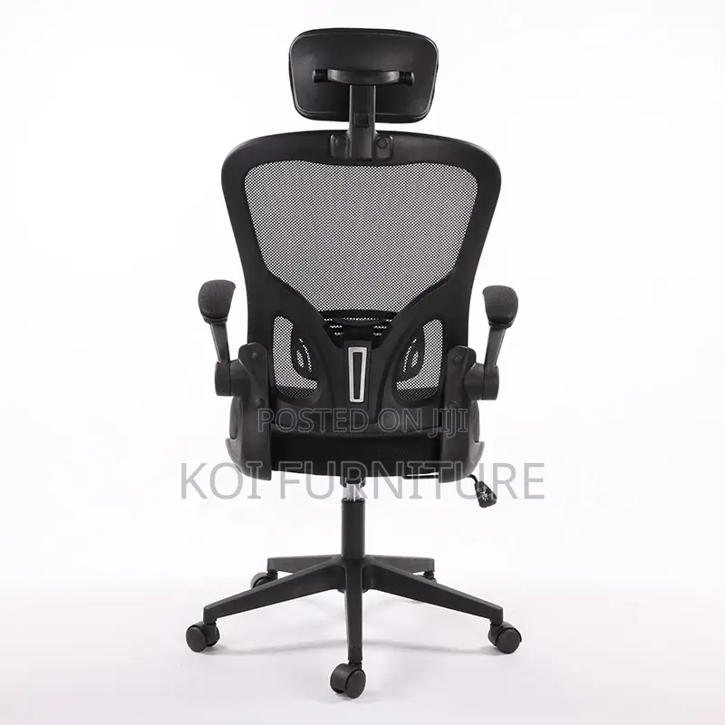 Office Chair : Grace18 Black Ergonomic Mesh High-Back Office Chair