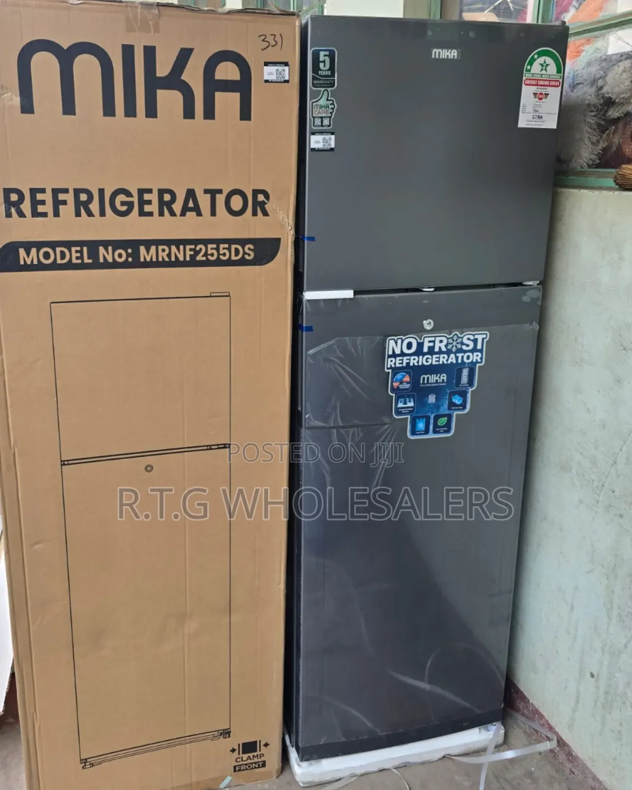 Mika 255l Mrnf255lsd No Frost Double Door Fridge