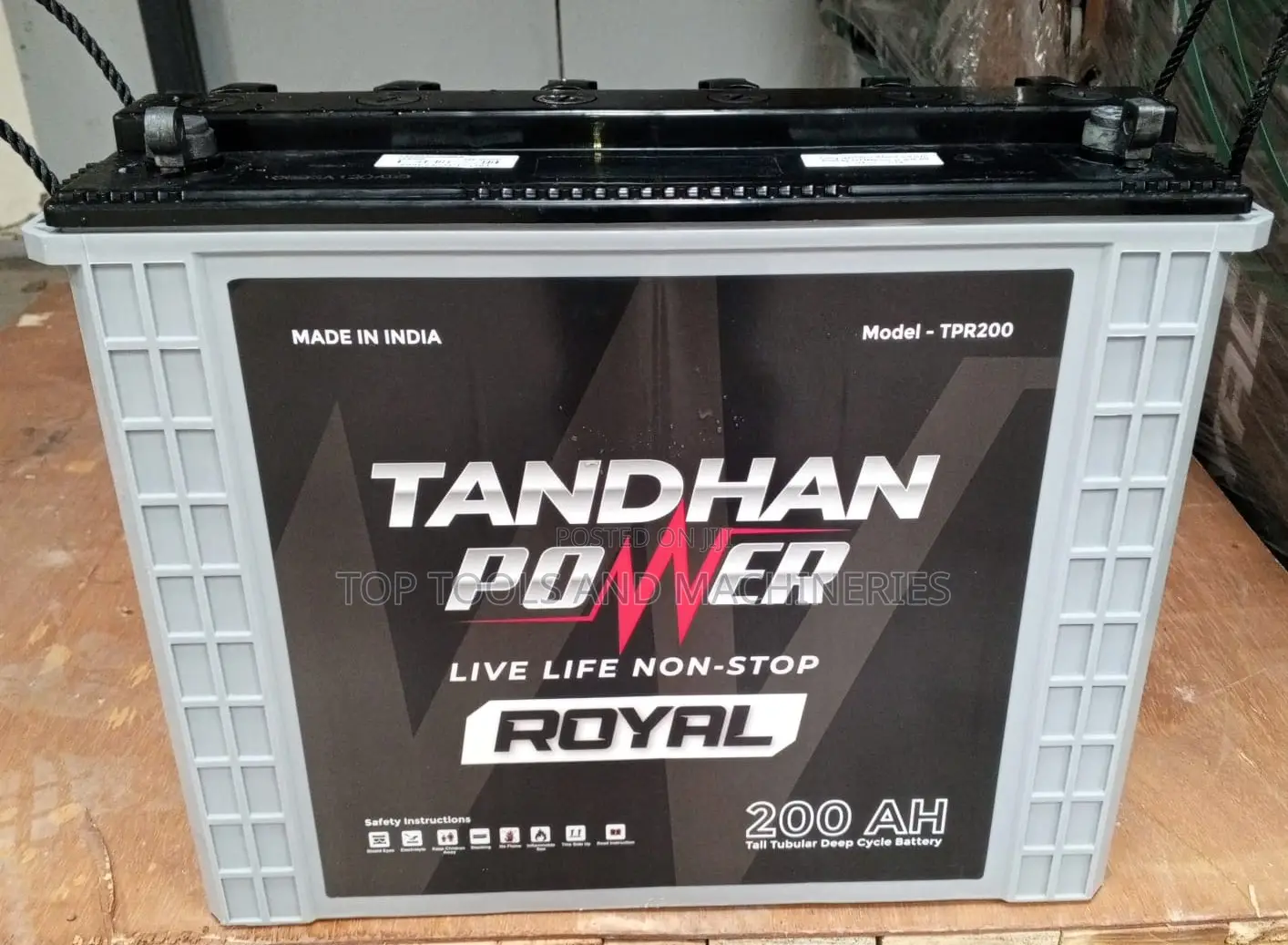 Tandhan Power Royal Acid Tall Tubular Battery 12v 200ah Tpr200