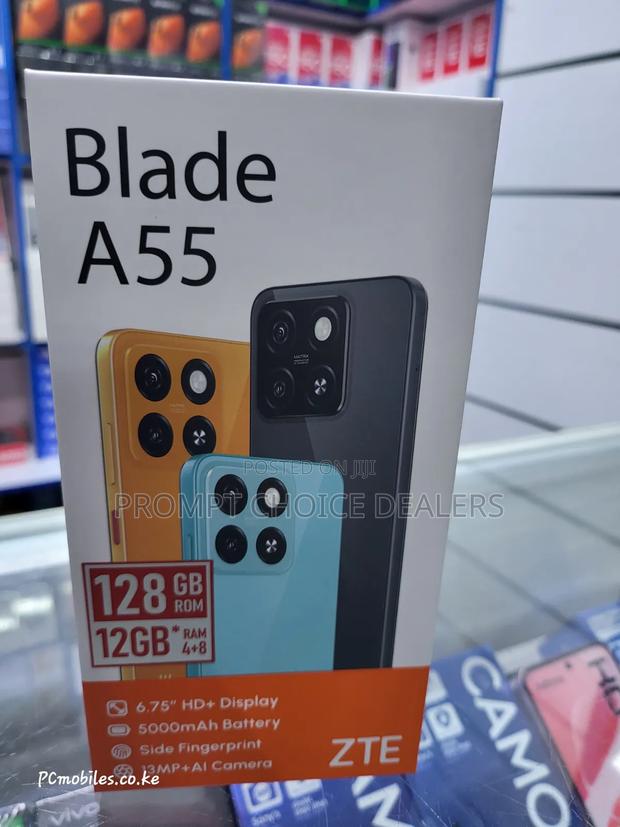 New ZTE A55 128 GB Black