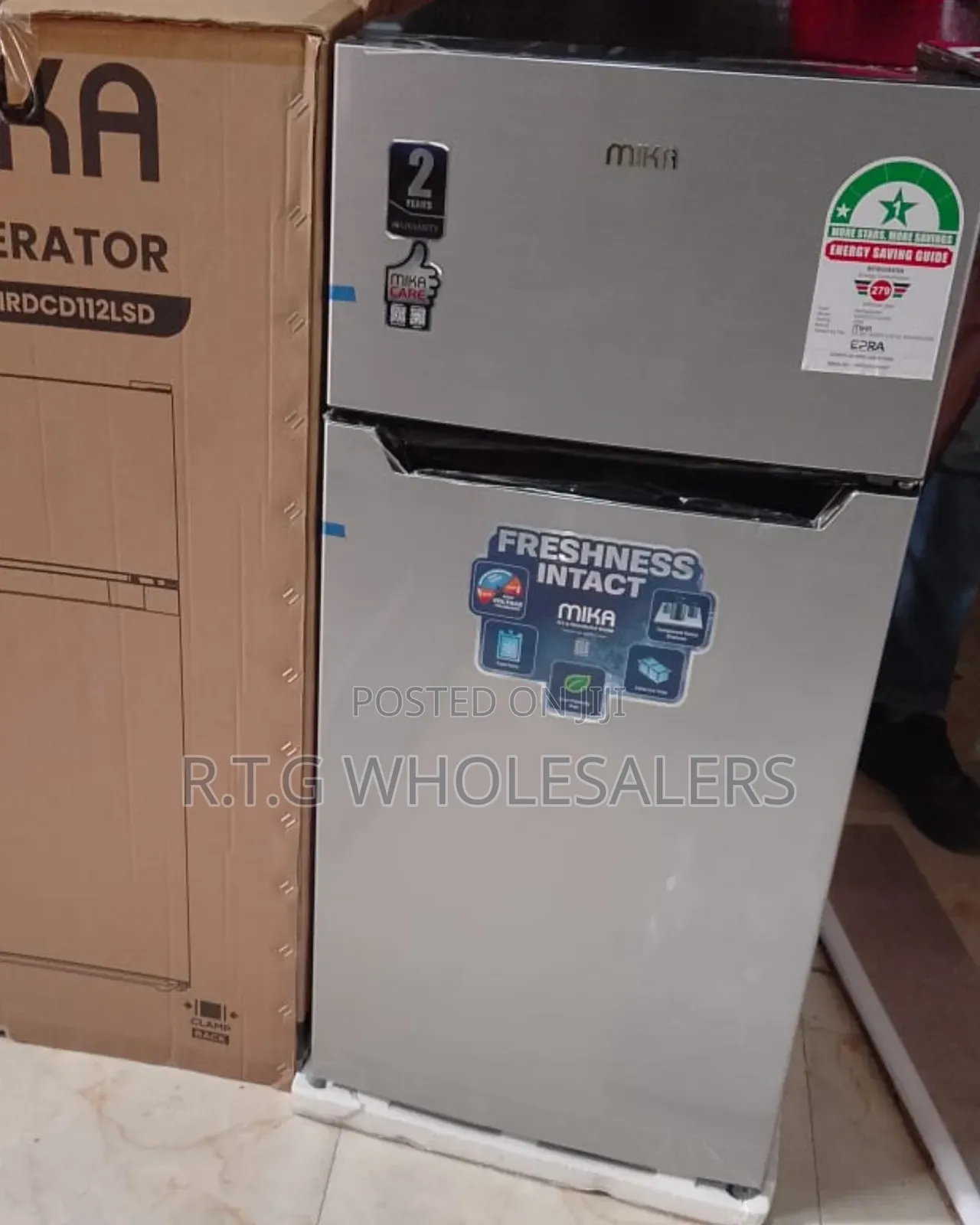 Mika 112 Litres No Frost Double Door Fridge