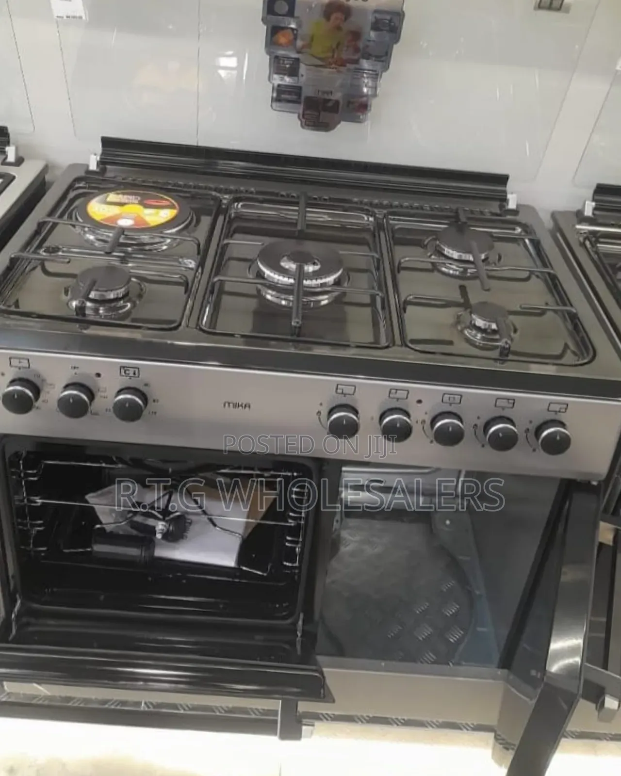 Mika 60x90 Gas Cooker 4 Burner + Electric Oven