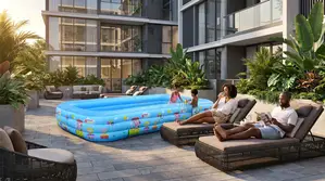 Modern Outdoor Family Pool for Summer Fun in Kenya