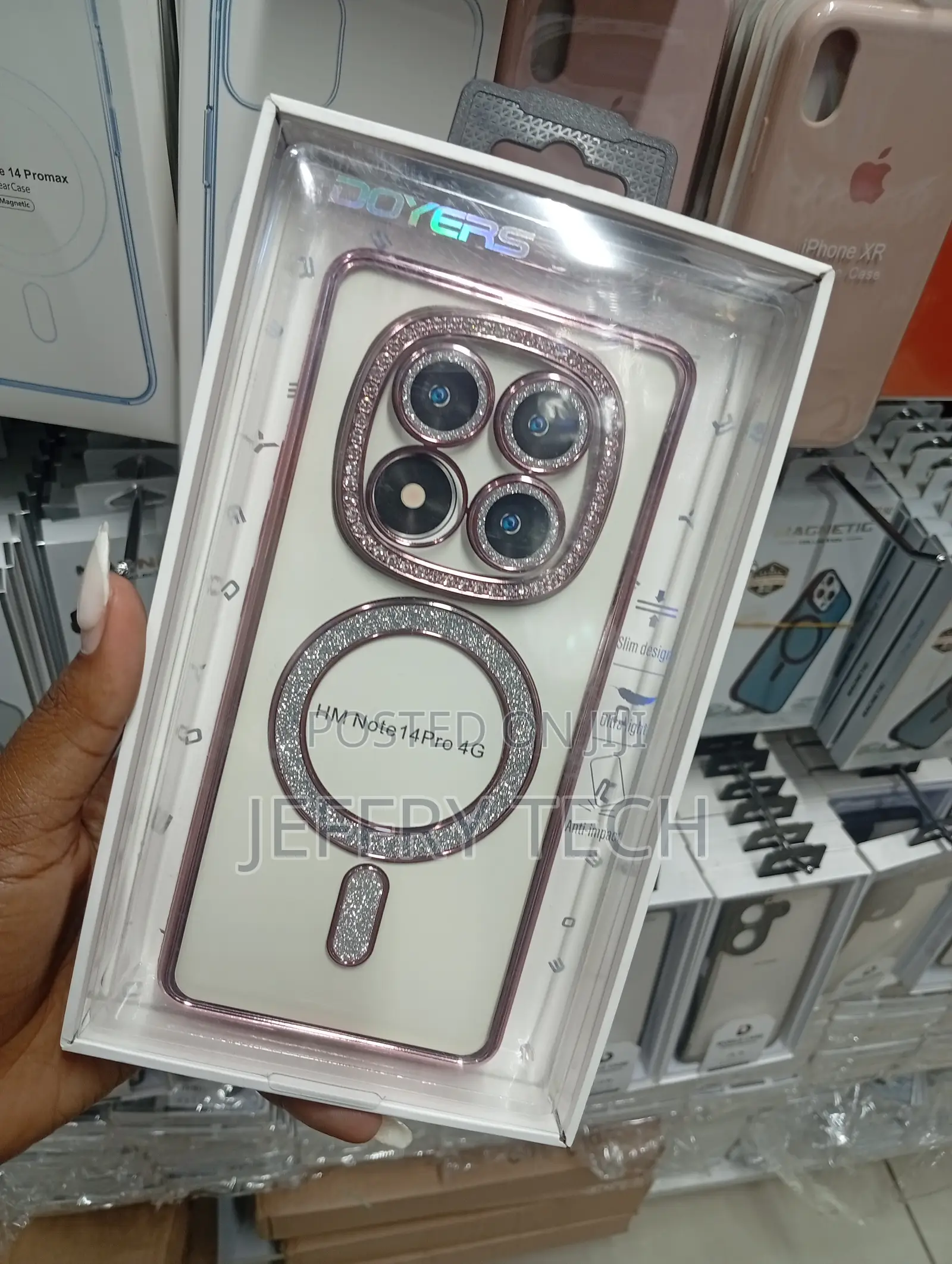 Xiaomi Redmi Note 14 Pro Magnetic Glitter Phone Case