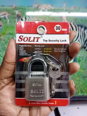 Top Security Solit 30 Mm Padlock With Four Unique Keys