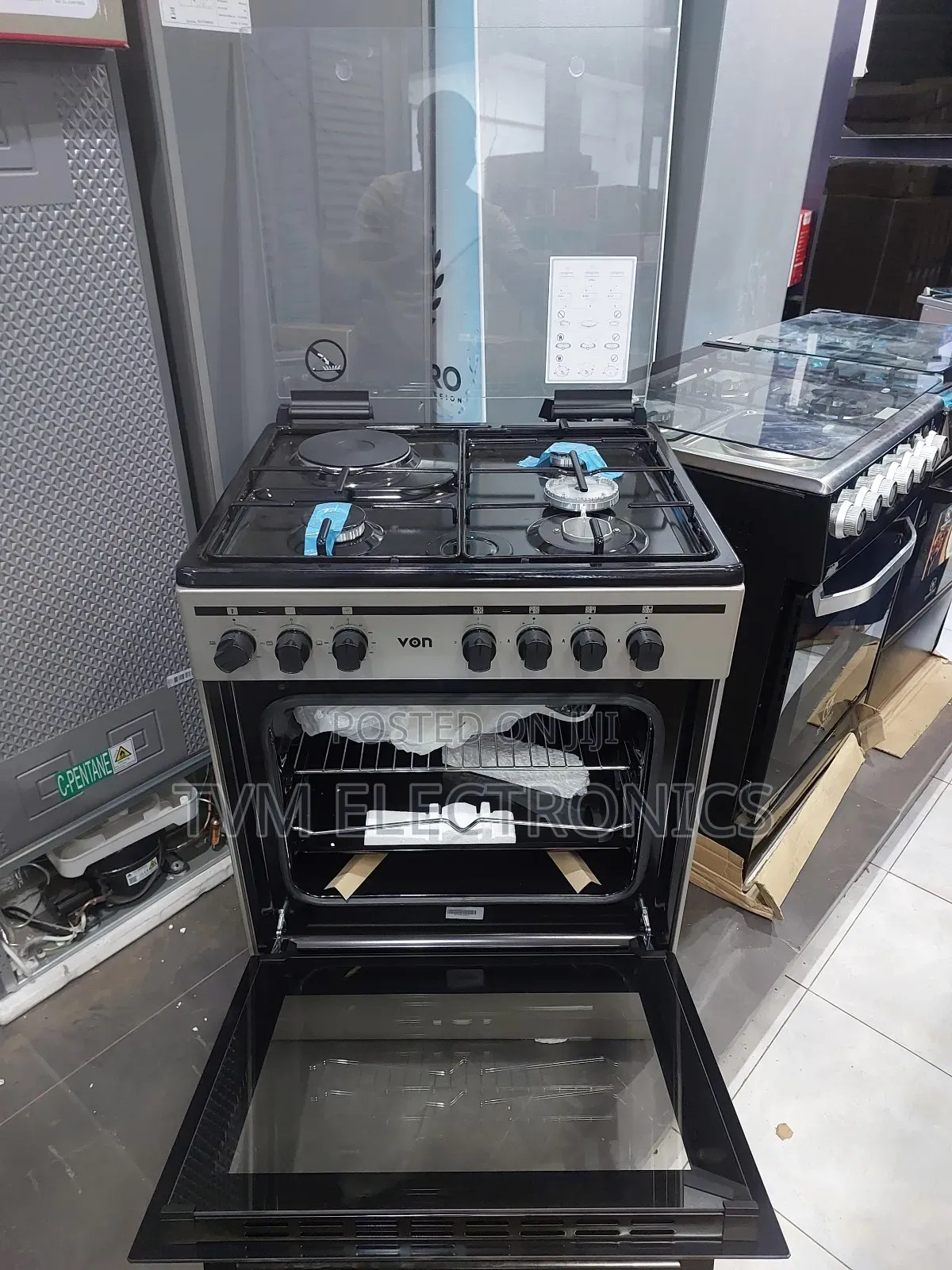 Von Vcf653131nsy Freestanding Cooker – 3 Gas + 1 Electric Burners