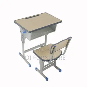 Kids Combo Modern Height-Adjustable Classroom Desk and Chair Sets