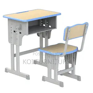 Kids Combo Modern Height-Adjustable Classroom Desk and Chair Sets