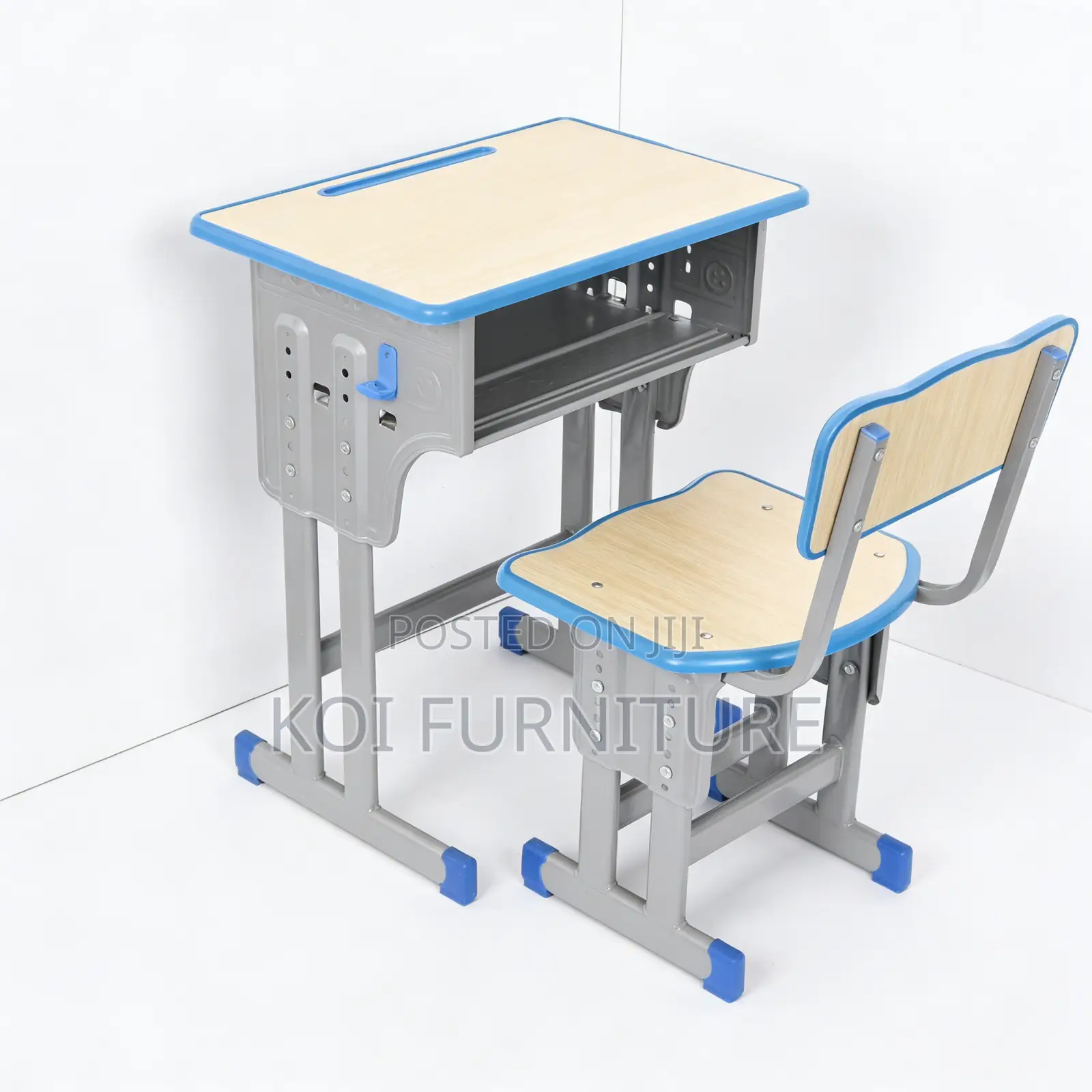 Kids Combo Modern Height-Adjustable Classroom Desk and Chair Sets