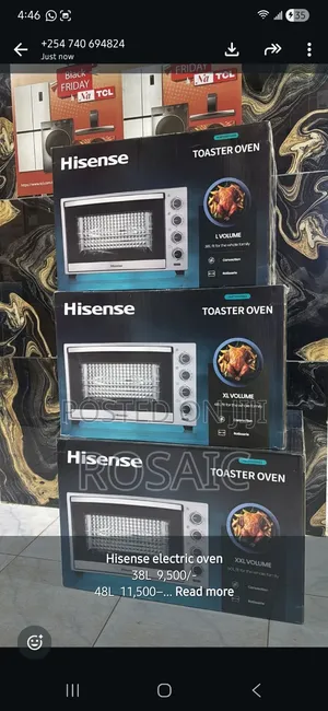 Hisense Electric Oven
48l