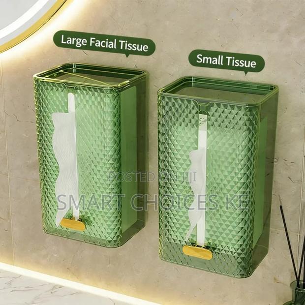 *Luxury Tissue Box Wall-Mounted Acrylic Transparent Tissue Box