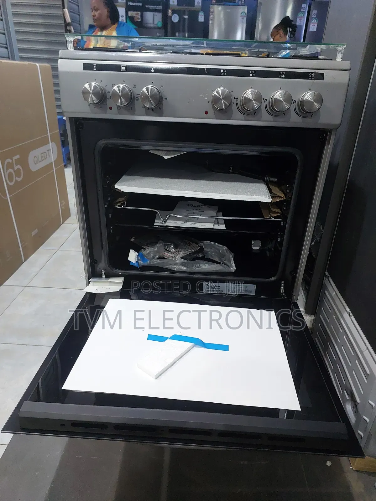Ramtons 3g+1e 60x60 Silver Cooker- Rc/606 (1yr Wrty)