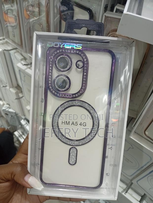 Hm A5 4g Purple Glitter Phone Case - main view
