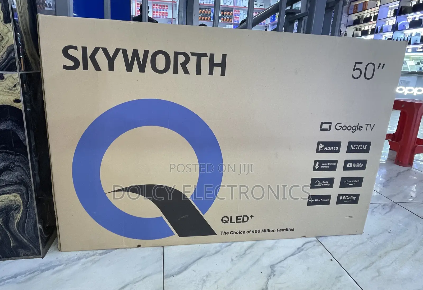 Skyworth 50-Inch Qled Smart Tv Uhd Google Tv Frameless
