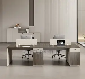 Office Desk : Mop04 Modern Four-Person Office Workstation