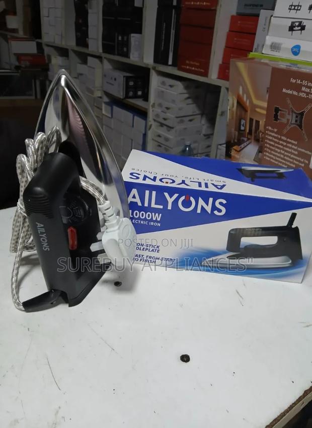 Ailyons Electric Dry Iron Box – Silver Black Finish