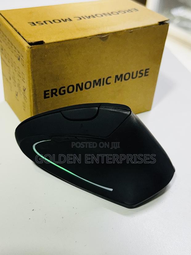 Wireless Silent Rechargeable Ergonomic RGB Mouse