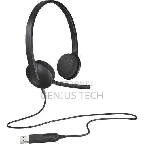 Logitech H340 Usb-a Headset With Noise Cancelling Mic — Black
