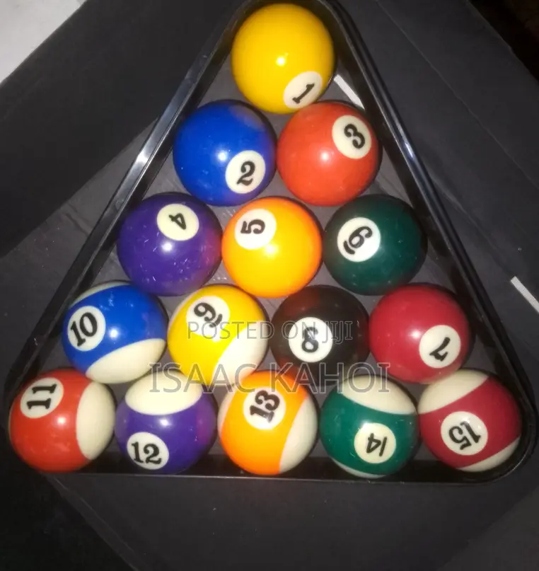 Pool Table Balls Plus Triangle