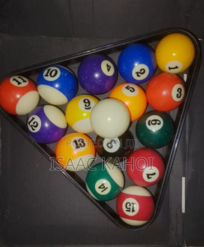Pool Table Balls Plus Triangle