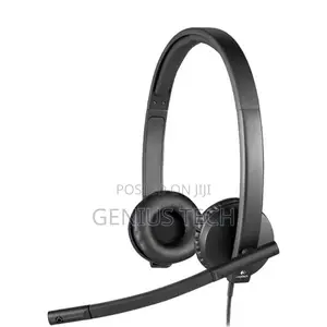 Logitech H570e Stereo Usb-a Headset With Noise Cancelling Mic — Black