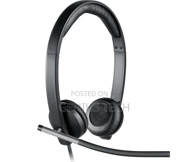 Logitech H650e Stereo Usb-a Headset With Noise Cancelling Mic — Black