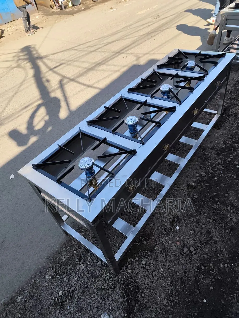 Commercial Sizes Stainless Four Burner Stainless Steel Grill Jikos