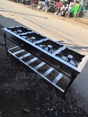 Commercial Sizes Stainless Four Burner Stainless Steel Grill Jikos