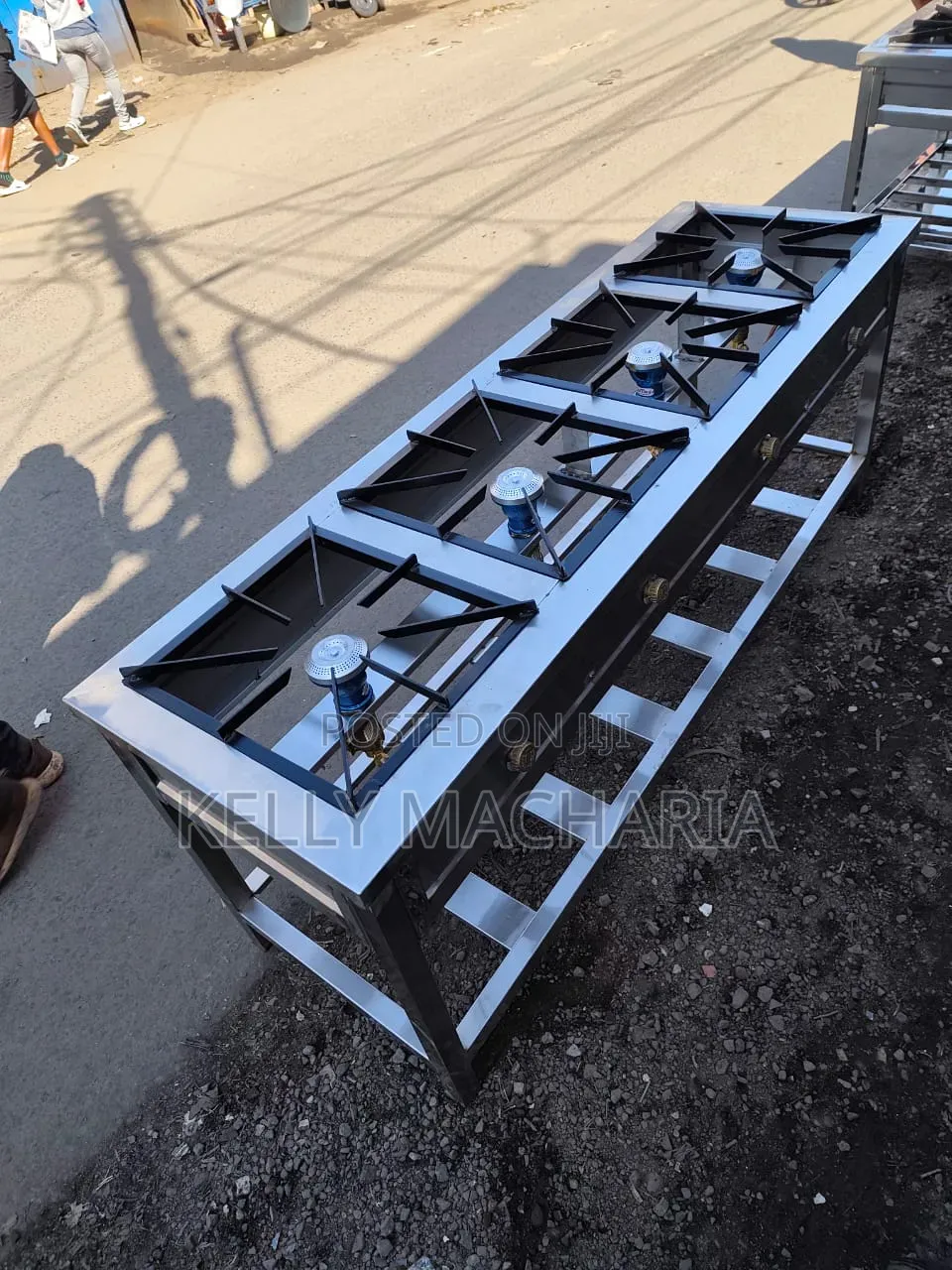 Commercial Sizes Stainless Four Burner Stainless Steel Grill Jikos