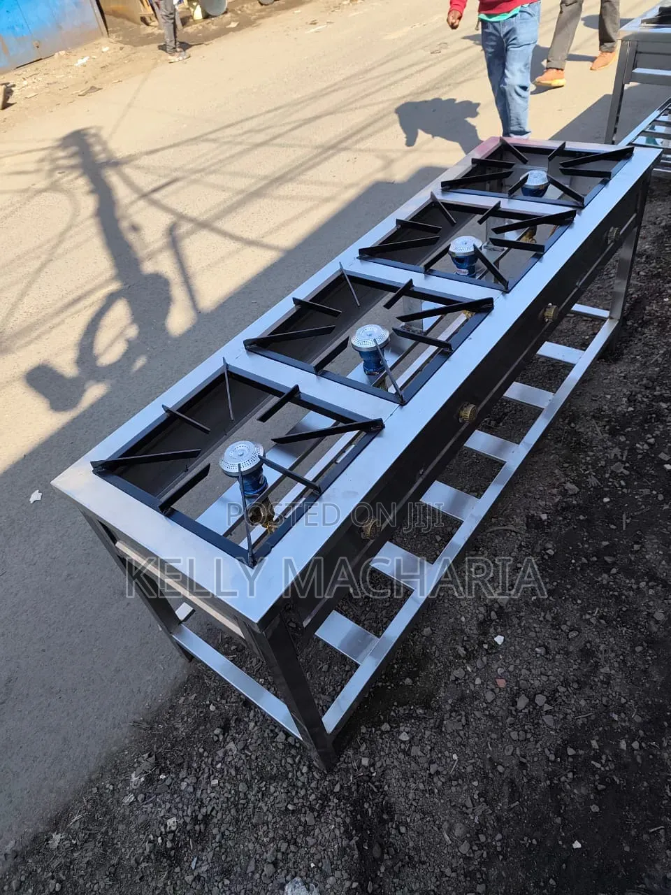 Commercial Sizes Stainless Four Burner Stainless Steel Grill Jikos