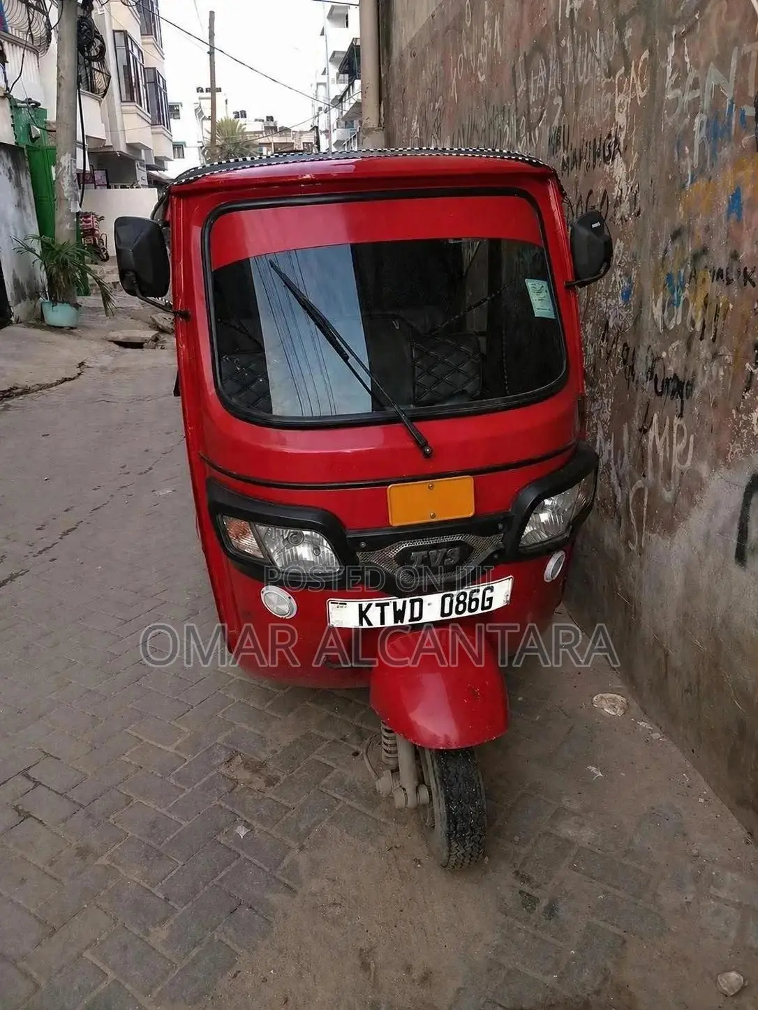 TVS King Deluxe Plus iTouch Start 2025 Red