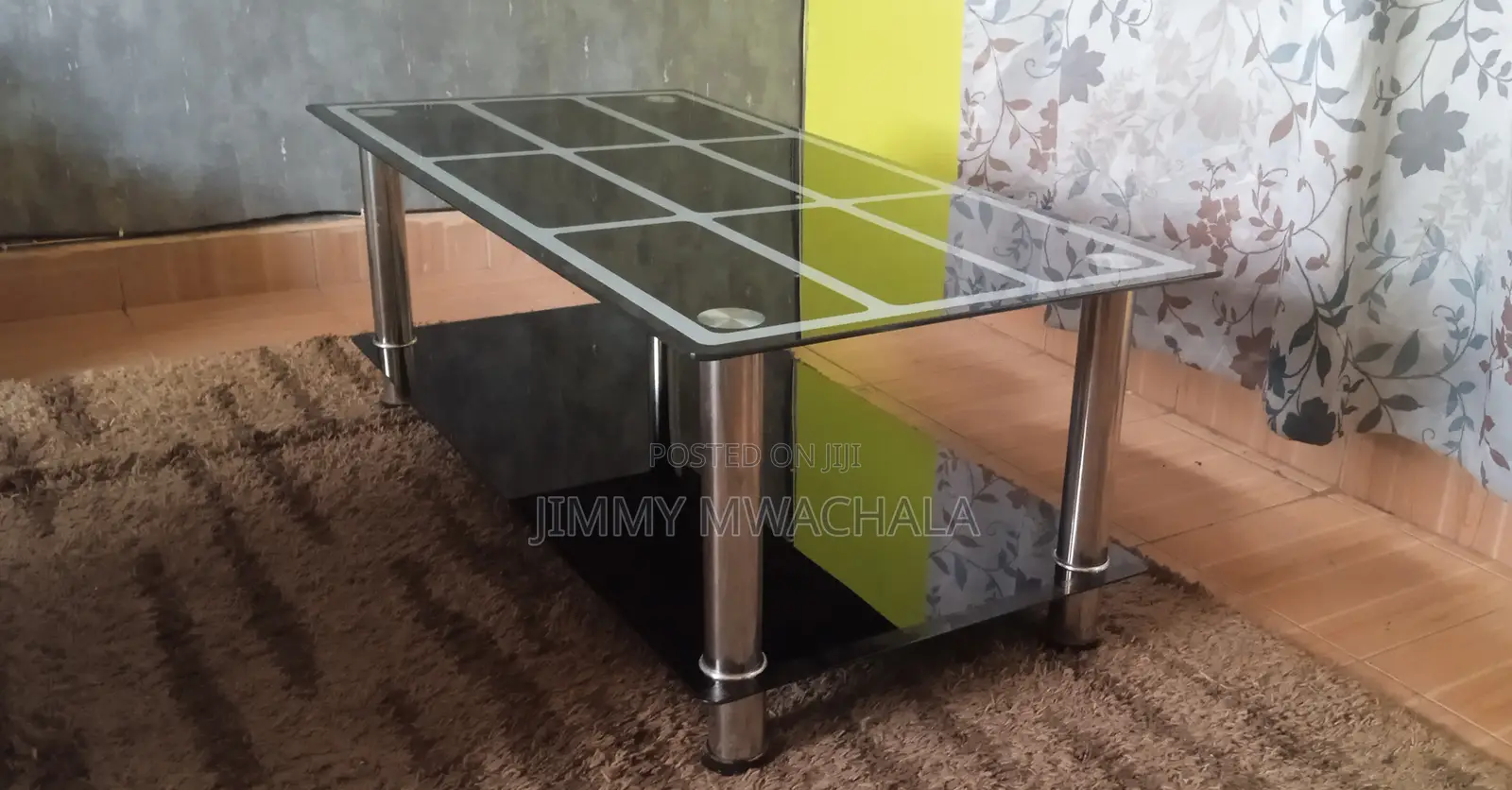 Black Glass Table