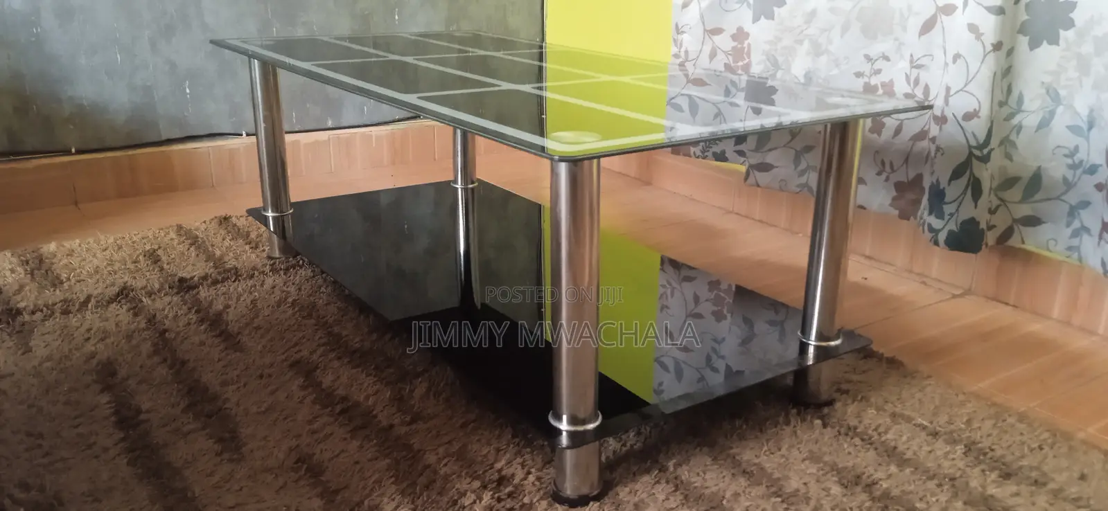 Black Glass Table