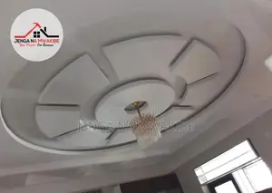 Circular Gypsum Pop Ceiling Design and Installation
