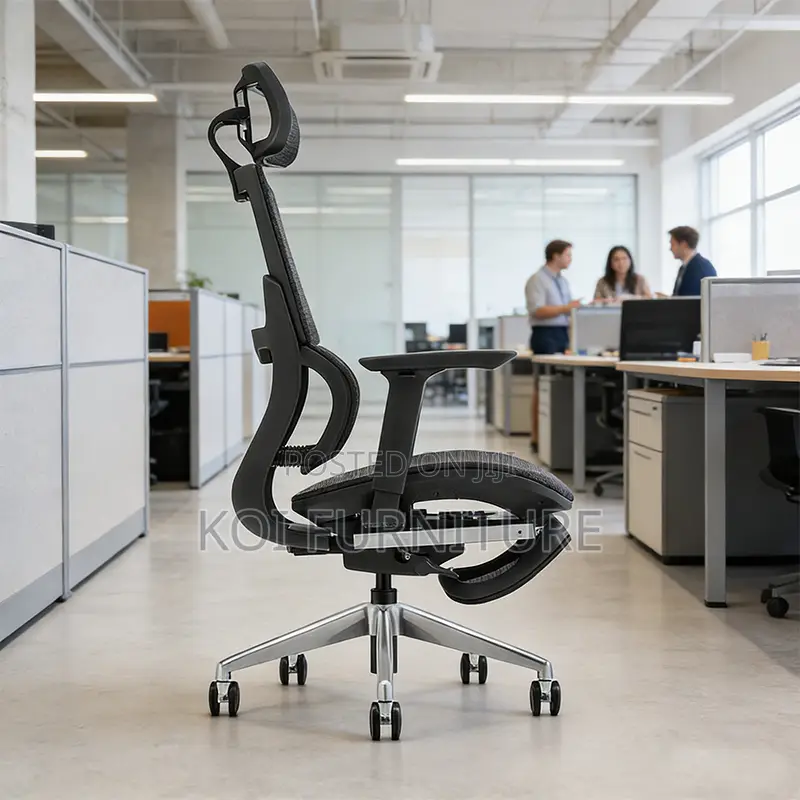Chair Black Ergonomic Mesh Office Chairs With Headrests Footrests