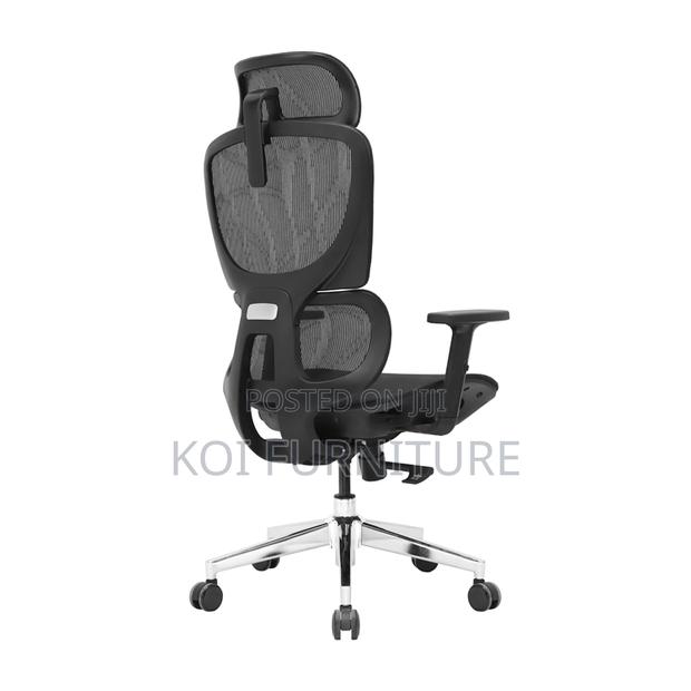 Chair Black Ergonomic Mesh Office Chairs With Headrests Footrests - thumbnail 2