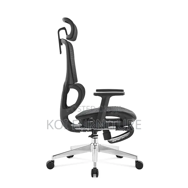 Chair Black Ergonomic Mesh Office Chairs With Headrests Footrests