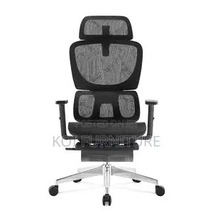 Chair Black Ergonomic Mesh Office Chairs With Headrests Footrests