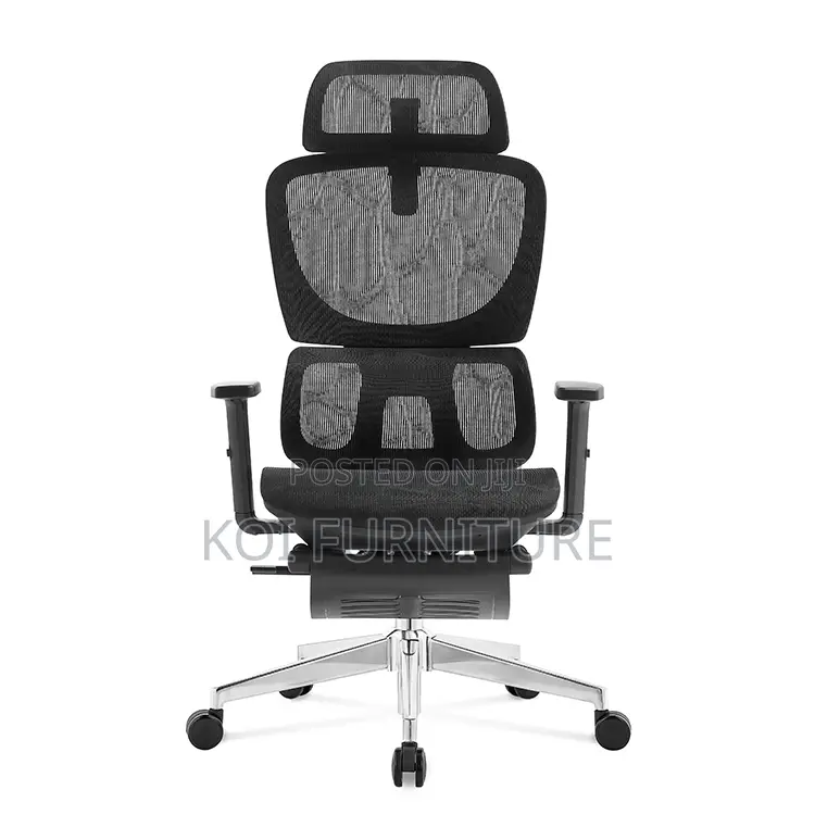 Chair Black Ergonomic Mesh Office Chairs With Headrests Footrests
