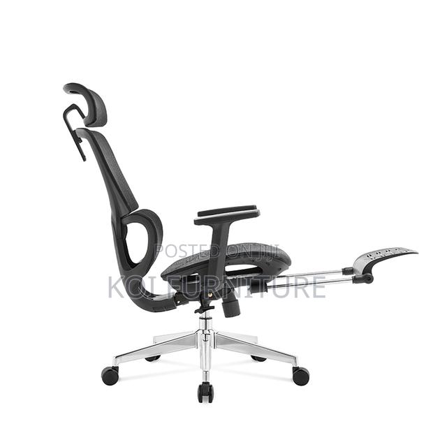Chair Black Ergonomic Mesh Office Chairs With Headrests Footrests - thumbnail 6