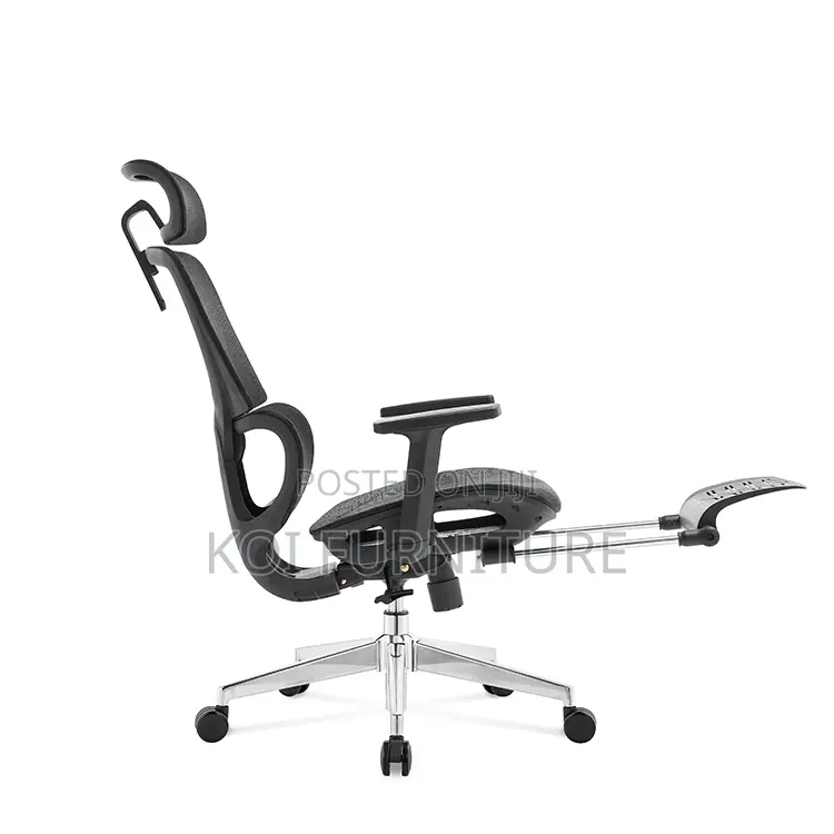 Chair Black Ergonomic Mesh Office Chairs With Headrests Footrests