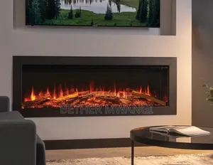 Led 50-Inch Modern Electric Fireplace Heater With Remote Control