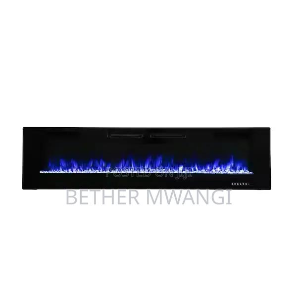 Led 50-Inch Modern Electric Fireplace Heater With Remote Control - thumbnail 3