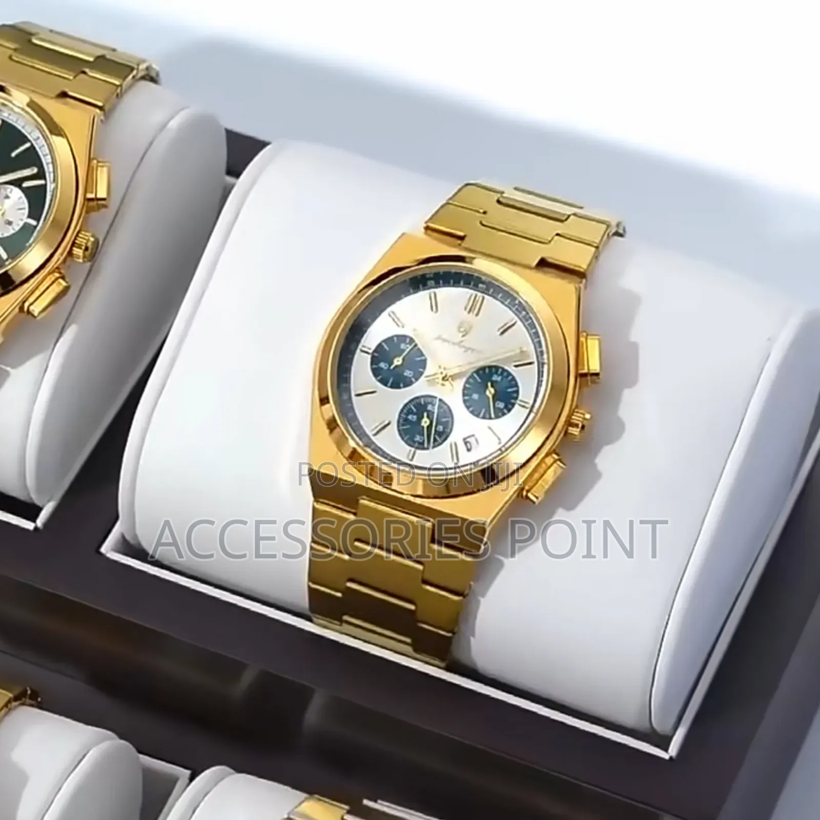 Poedagar Mens Gift Watch Stainless Steel Waterproof Chronograph(Boxed)