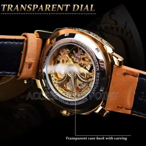 Automatic Mechanical Self Wind Skeleton, Waterproof Watch