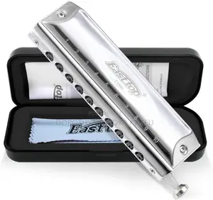 Chromatic Harmonica Key of C,10 Holes 40 Tones